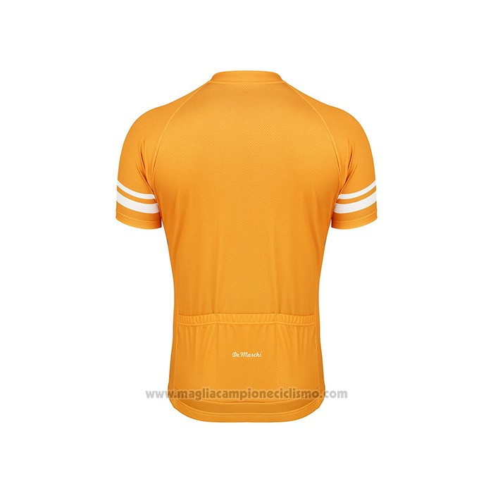 2021 Abbigliamento Ciclismo De Marchi Giallo Grigio Manica Corta e Salopette